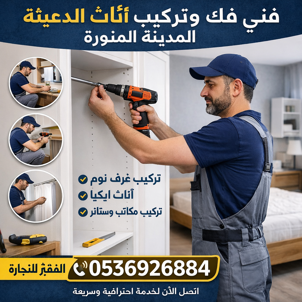 فني فك وتركيب غرف النوم بالدعيثة المدينة المنورة | تركيب أثاث ايكيا 0536926884